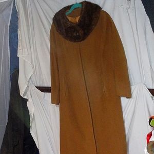 Vintage, Virgin Cashmere Coat, Full Length